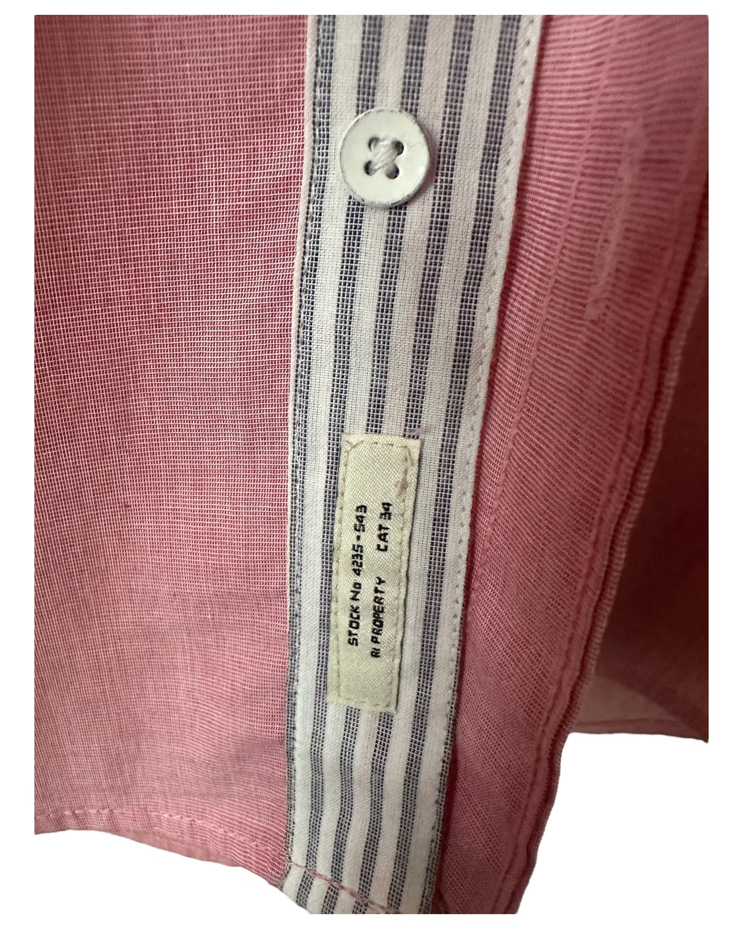 Preloved River Island Smart Pink Cotton Shirts, Men's size Large