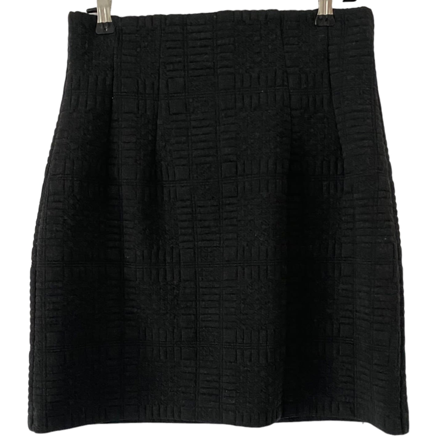 M&S Black Stretch Mini A Line Skirt, Charcoal Grey, Preloved