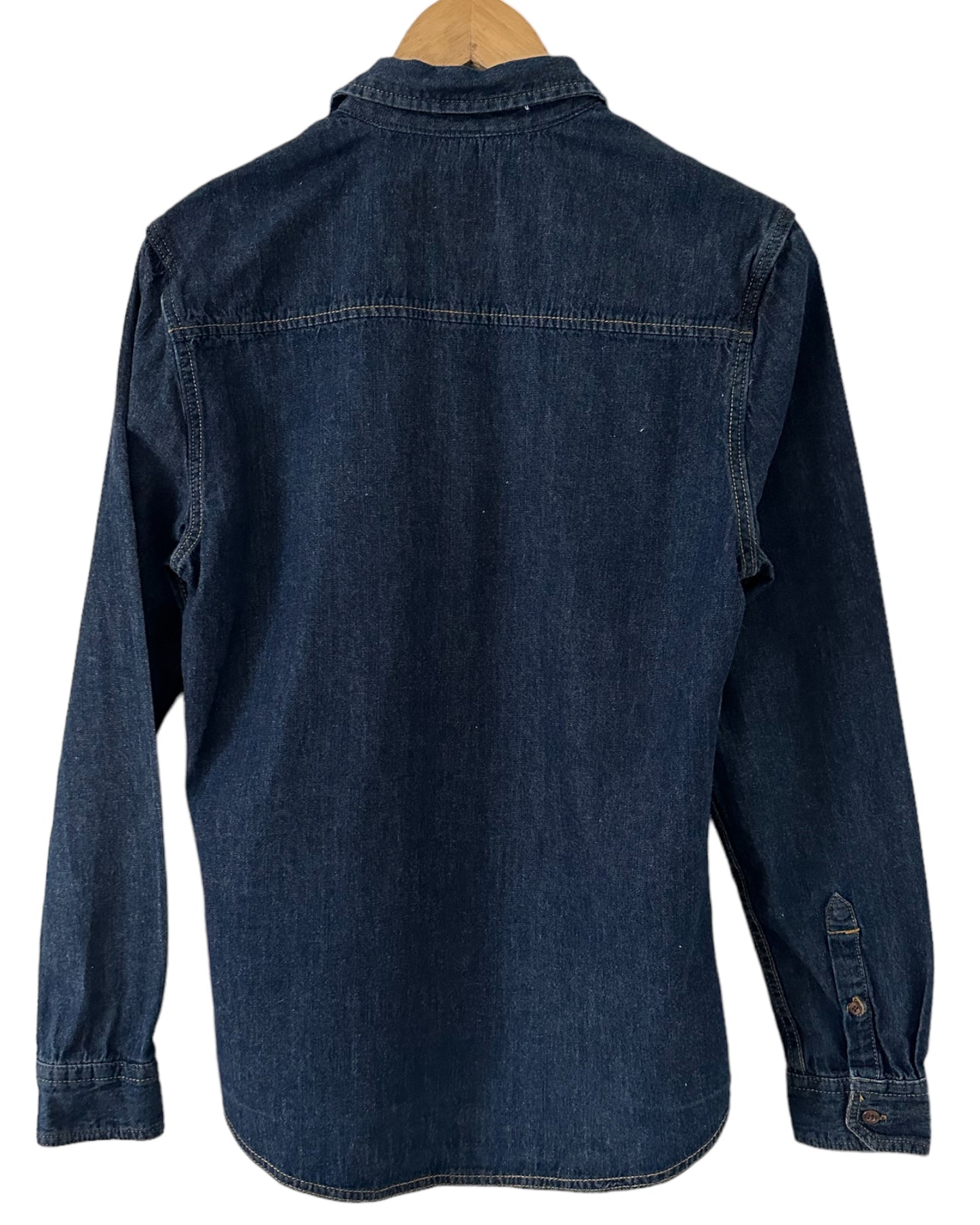 Preloved Men's Denim Shirt by New Look, Size Small.