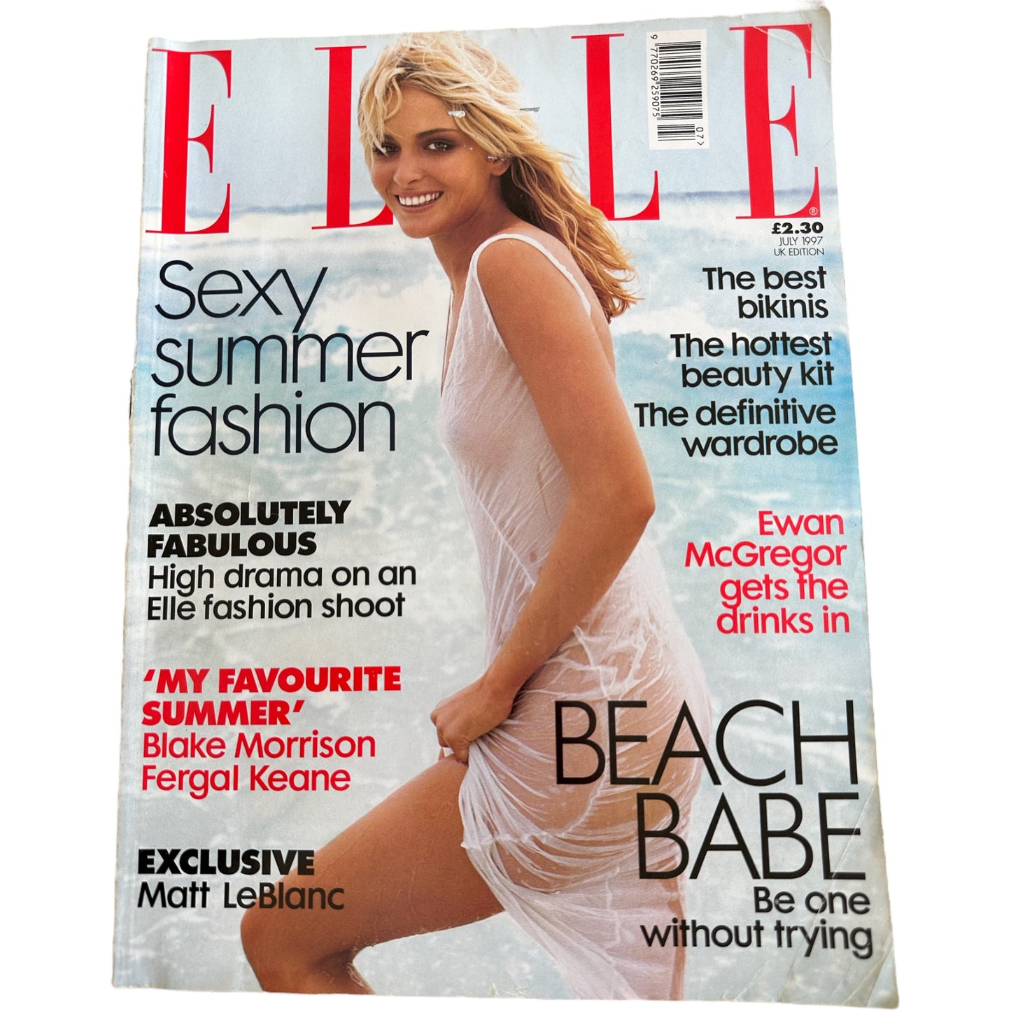 Vintage ELLE Magazine July 1997 I Am Fashion Conscious
