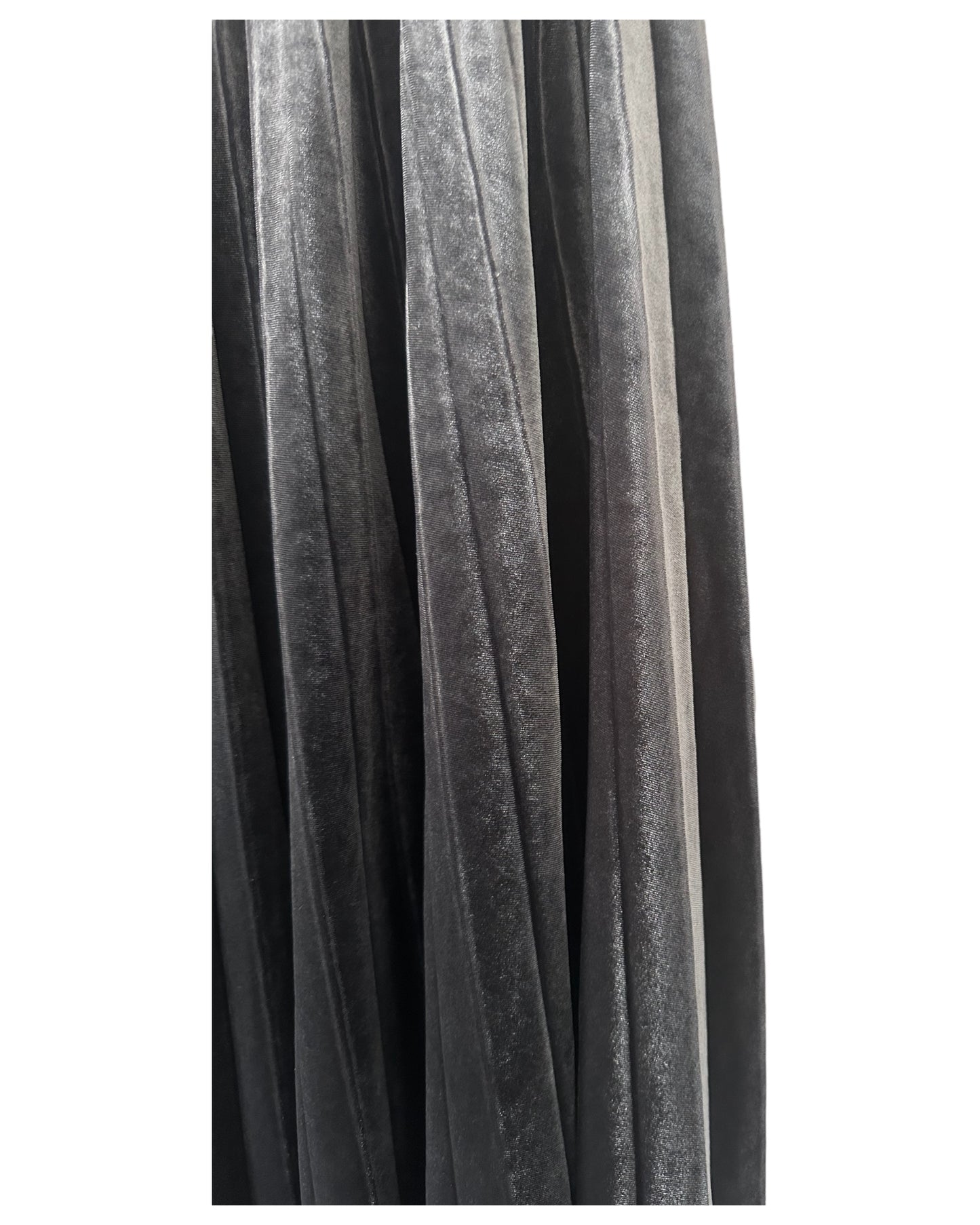 Preloved This Grey Velvet Skirt by Hush