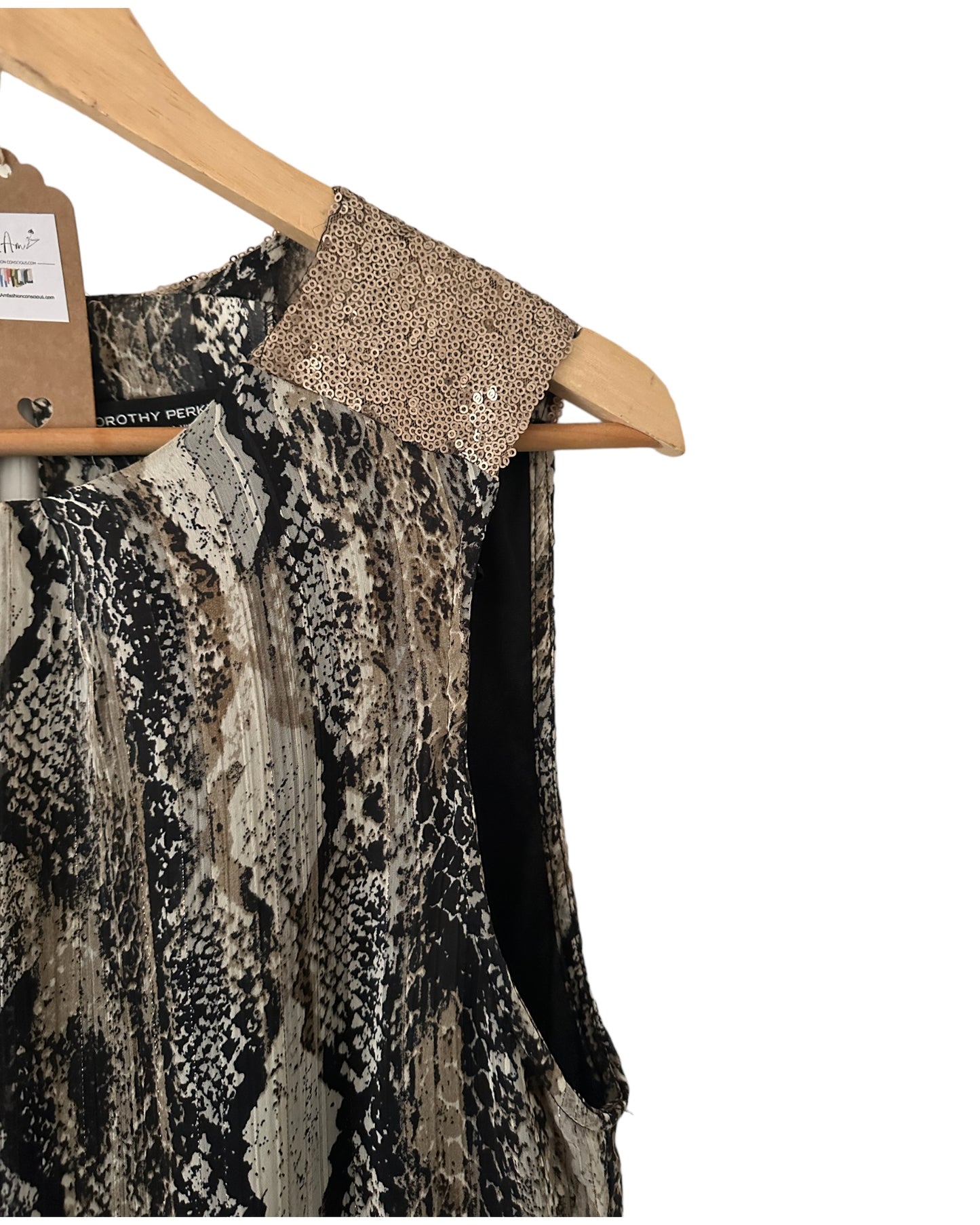 By Dorothy Perkins, Size 16, Preloved. Snake Skin