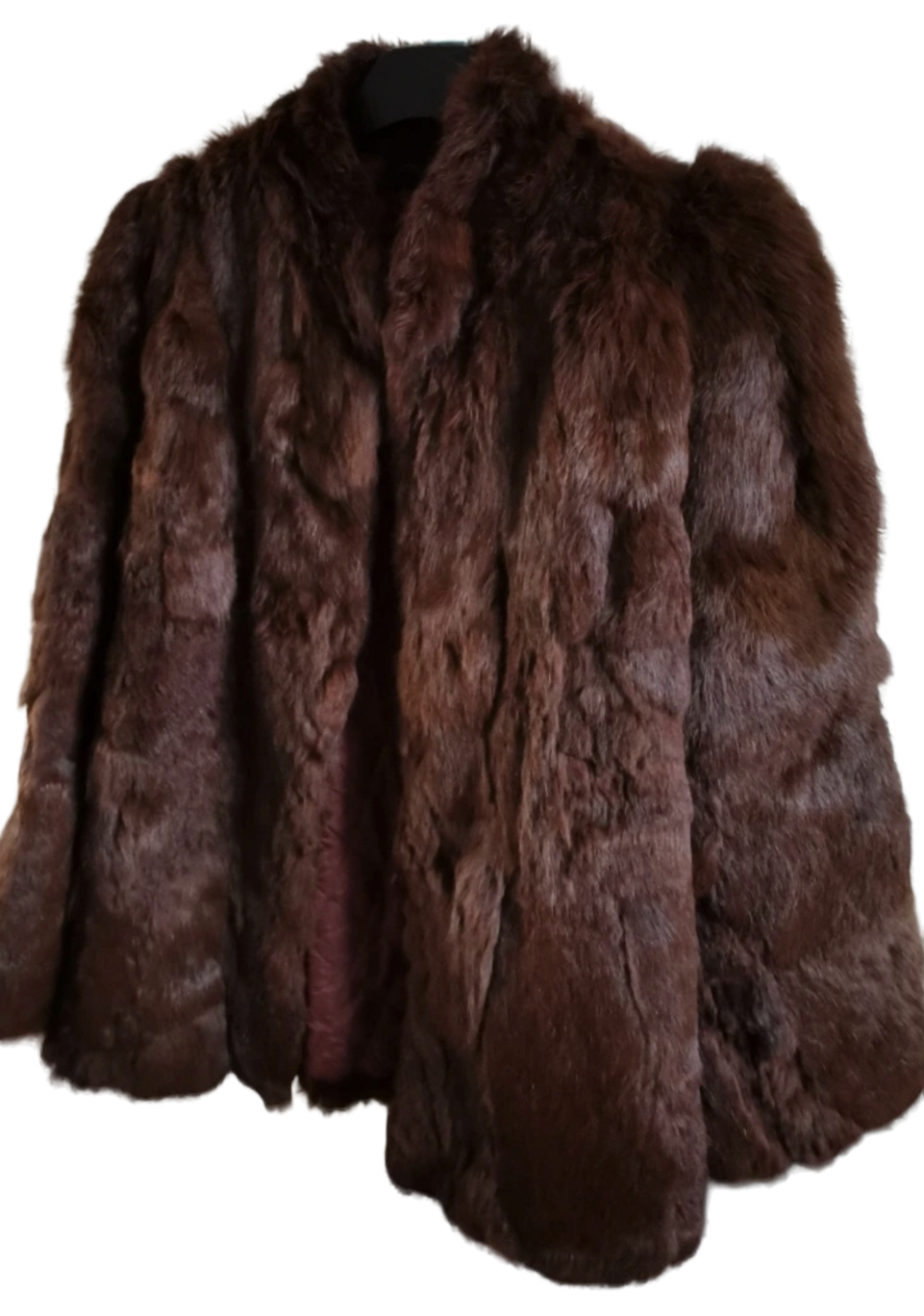 Put a little glam to your outfit Elegant Brown Fur Coat Fur origin france L/12.