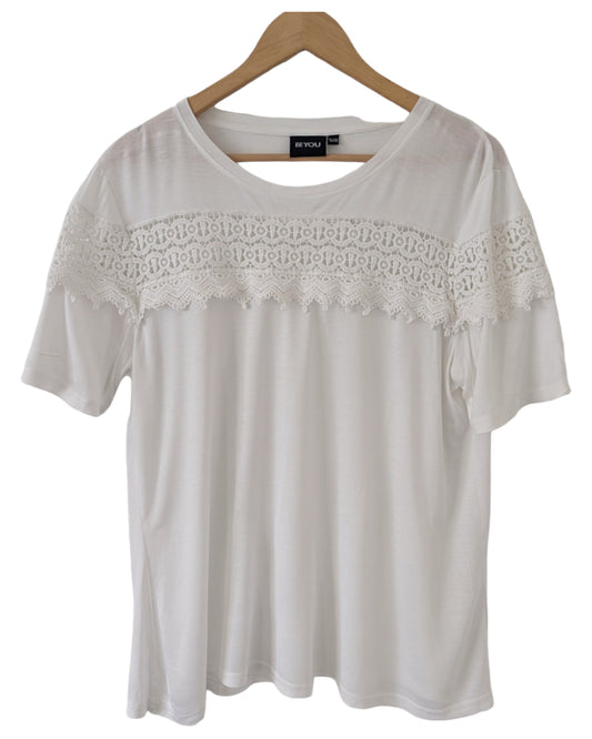 White Crochet T-Shirts