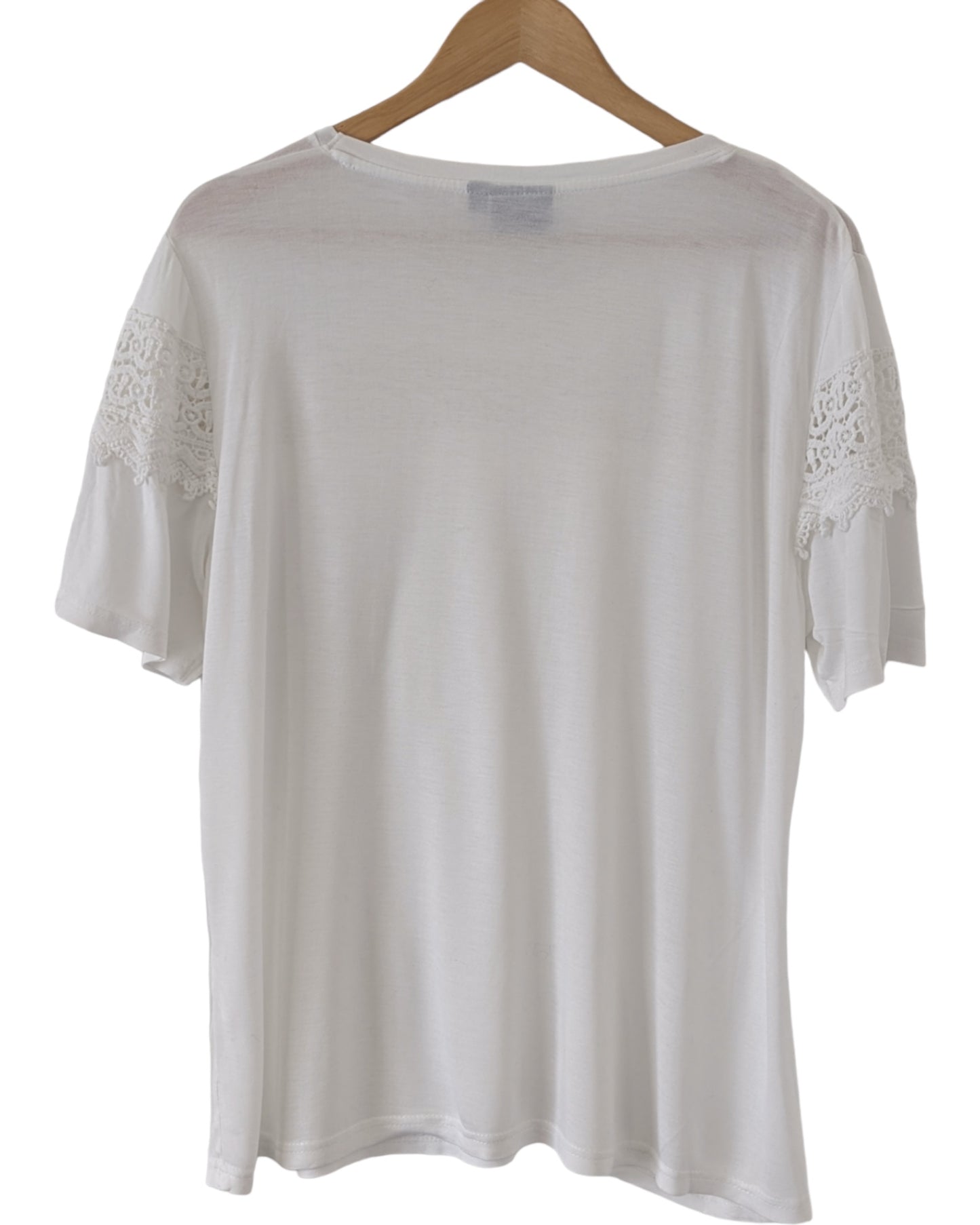 White Crochet T-Shirts