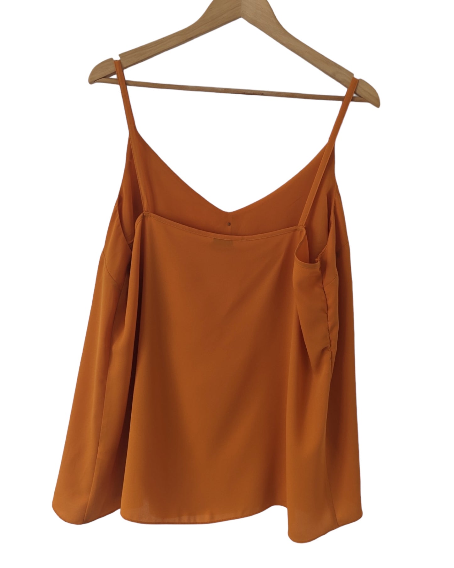 Orange Button Cami Vest