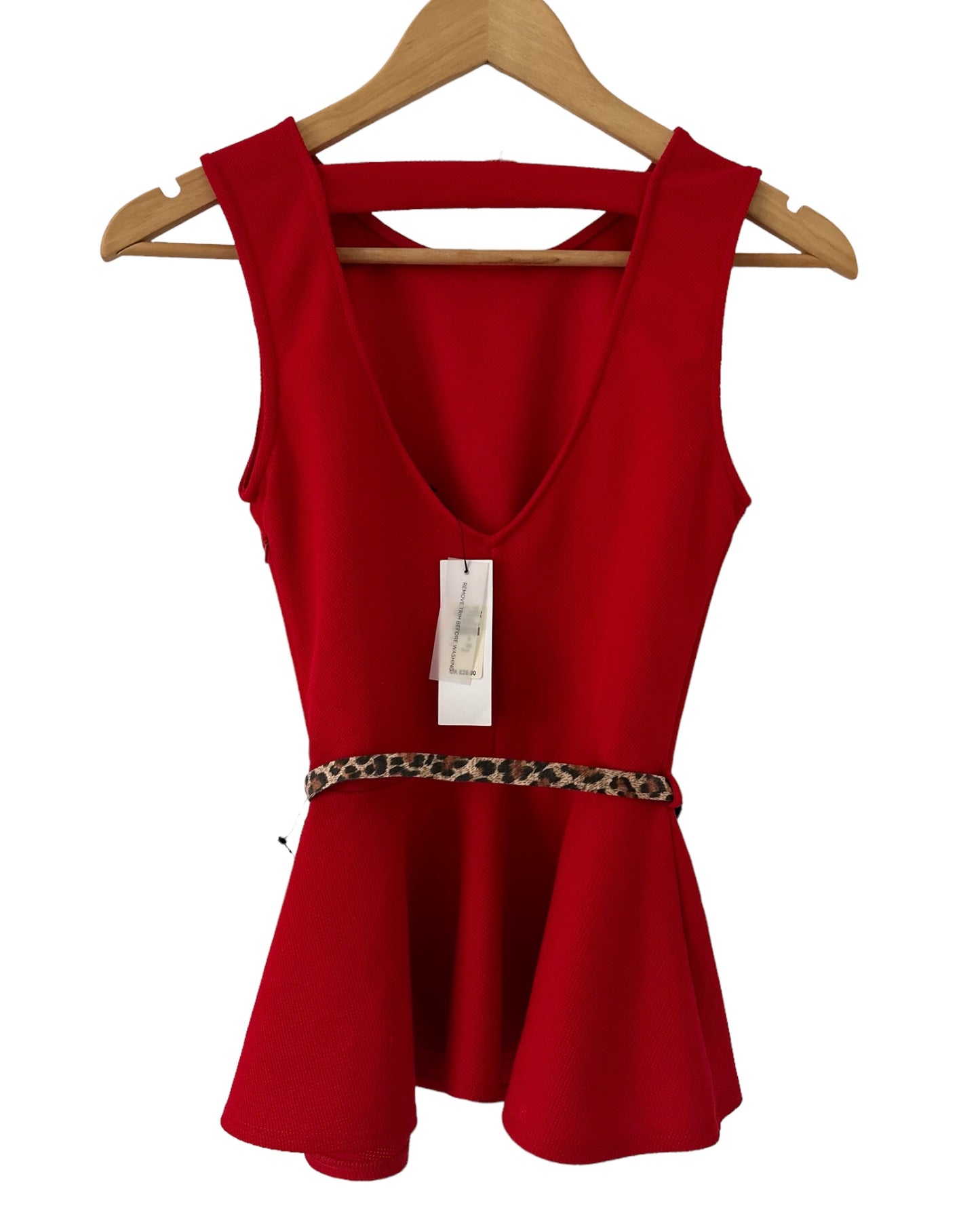 Red Pendulum Top New With Tags