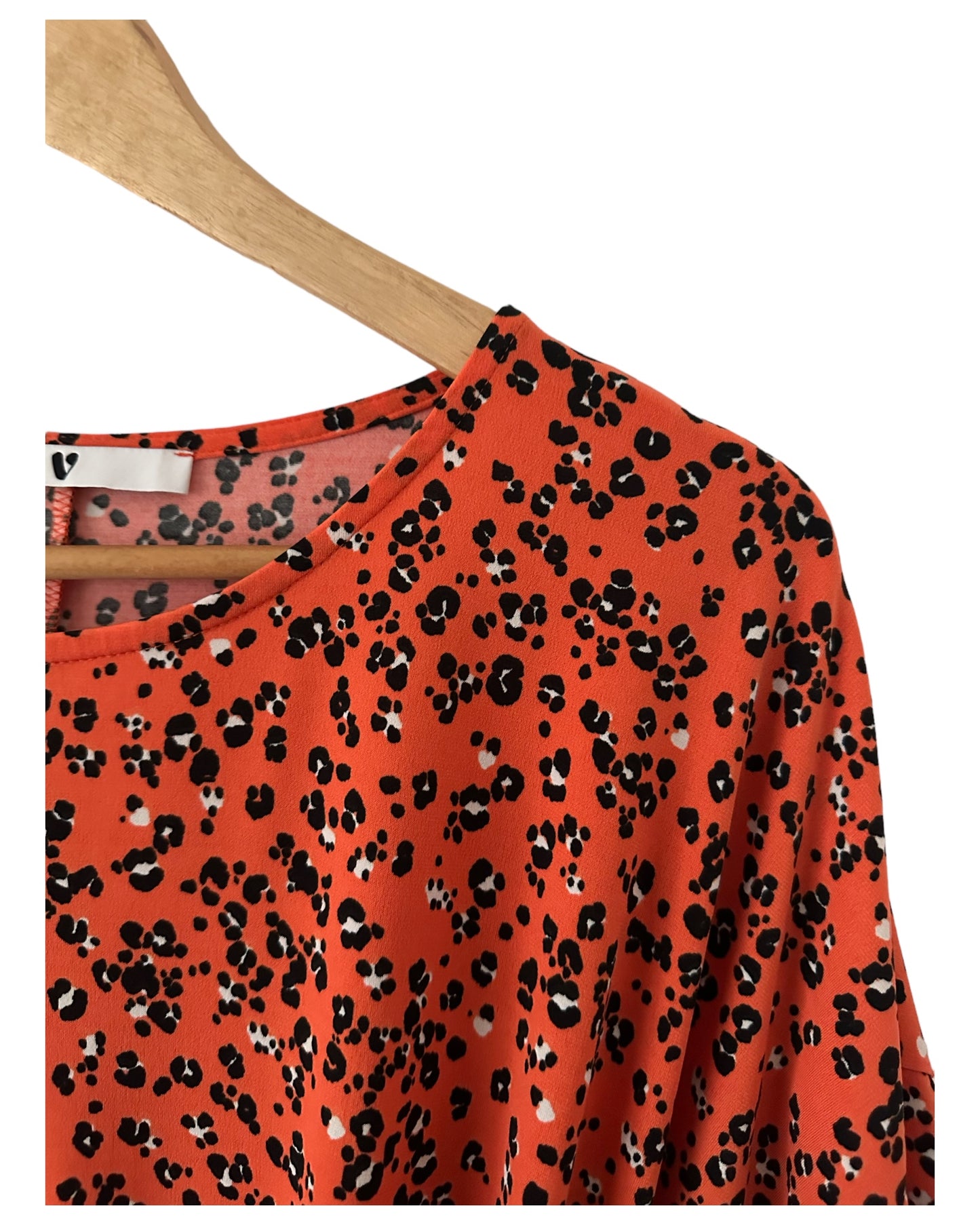 Orange Animal Print Dress