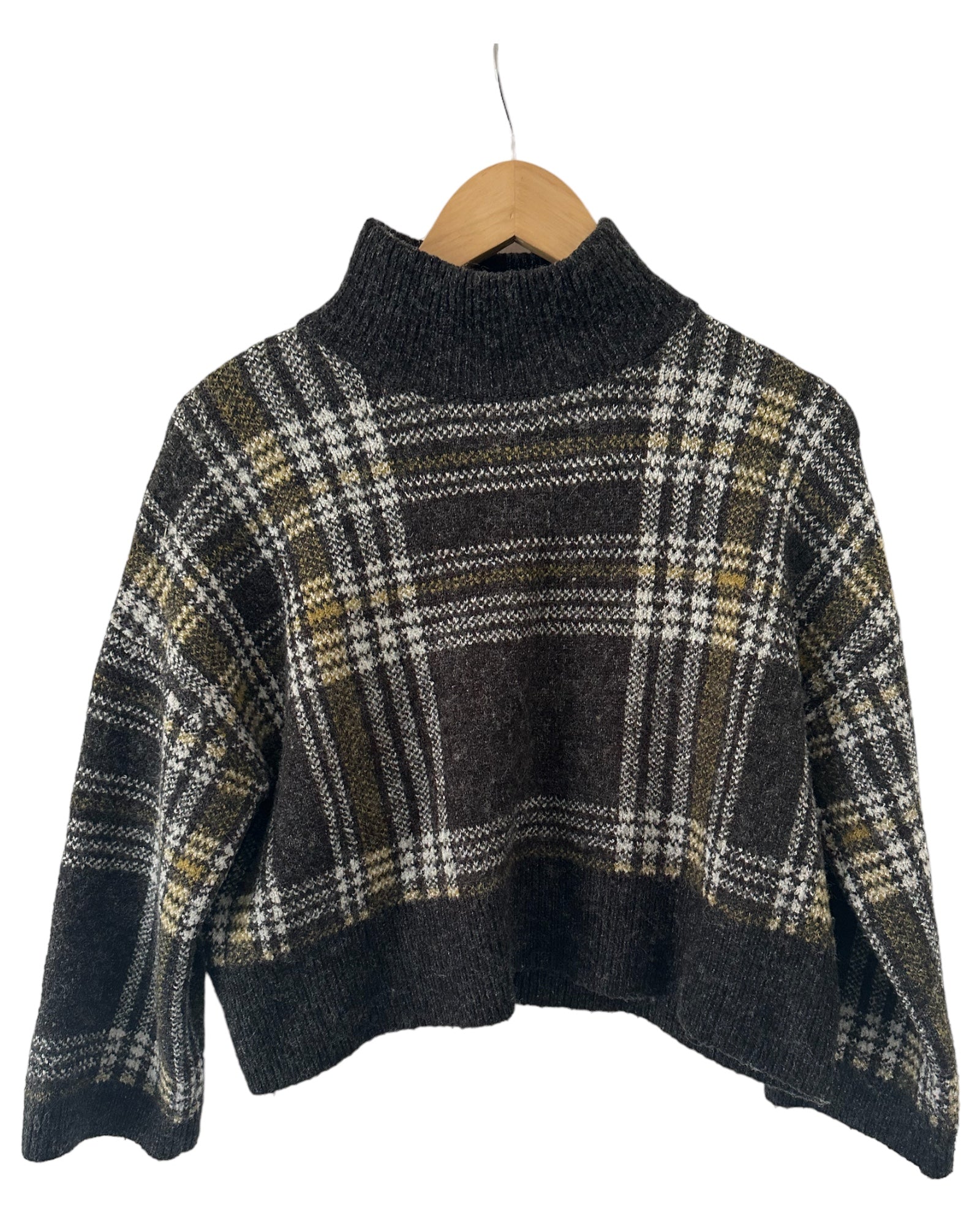 New LooPreloved, Cropped Woollen Quarter Sleeve Jumper,