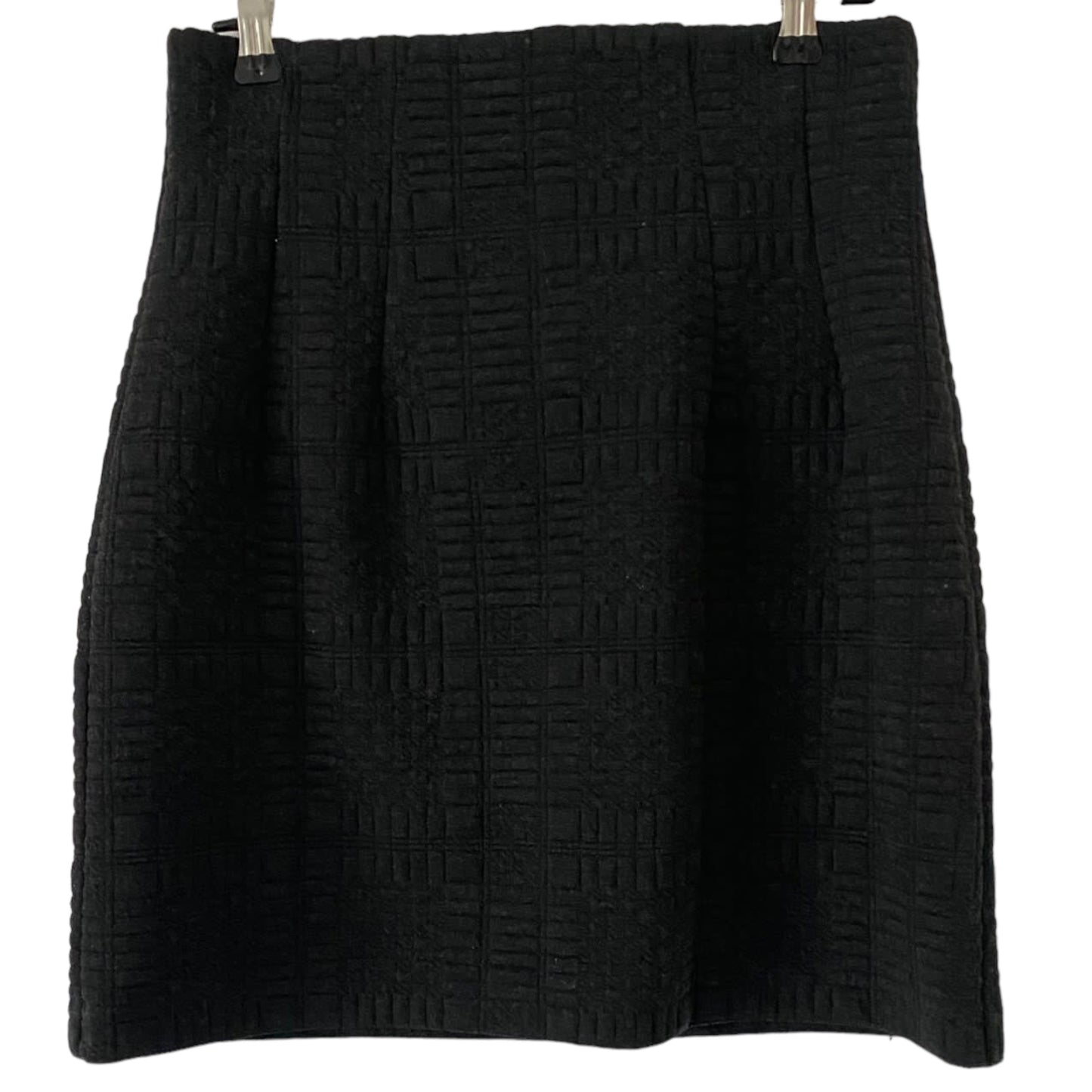 M&S Black Stretch Mini A Line Skirt, Charcoal Grey, Preloved 