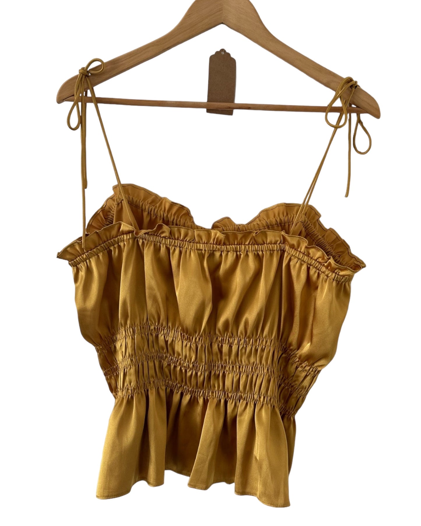 Gold Satin Top