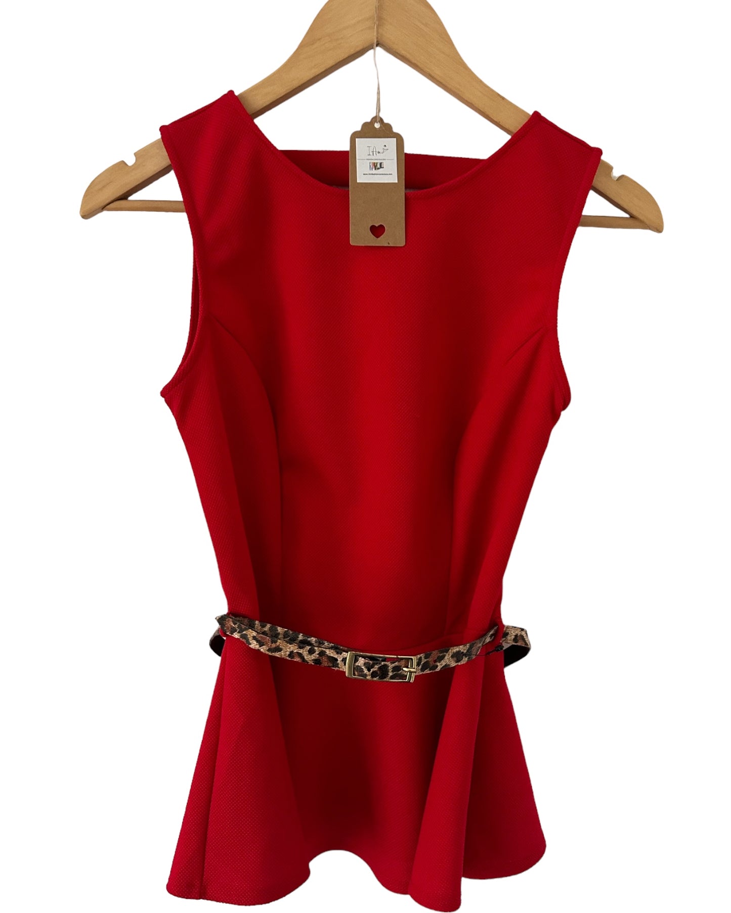 Red Pendulum Top New With Tags