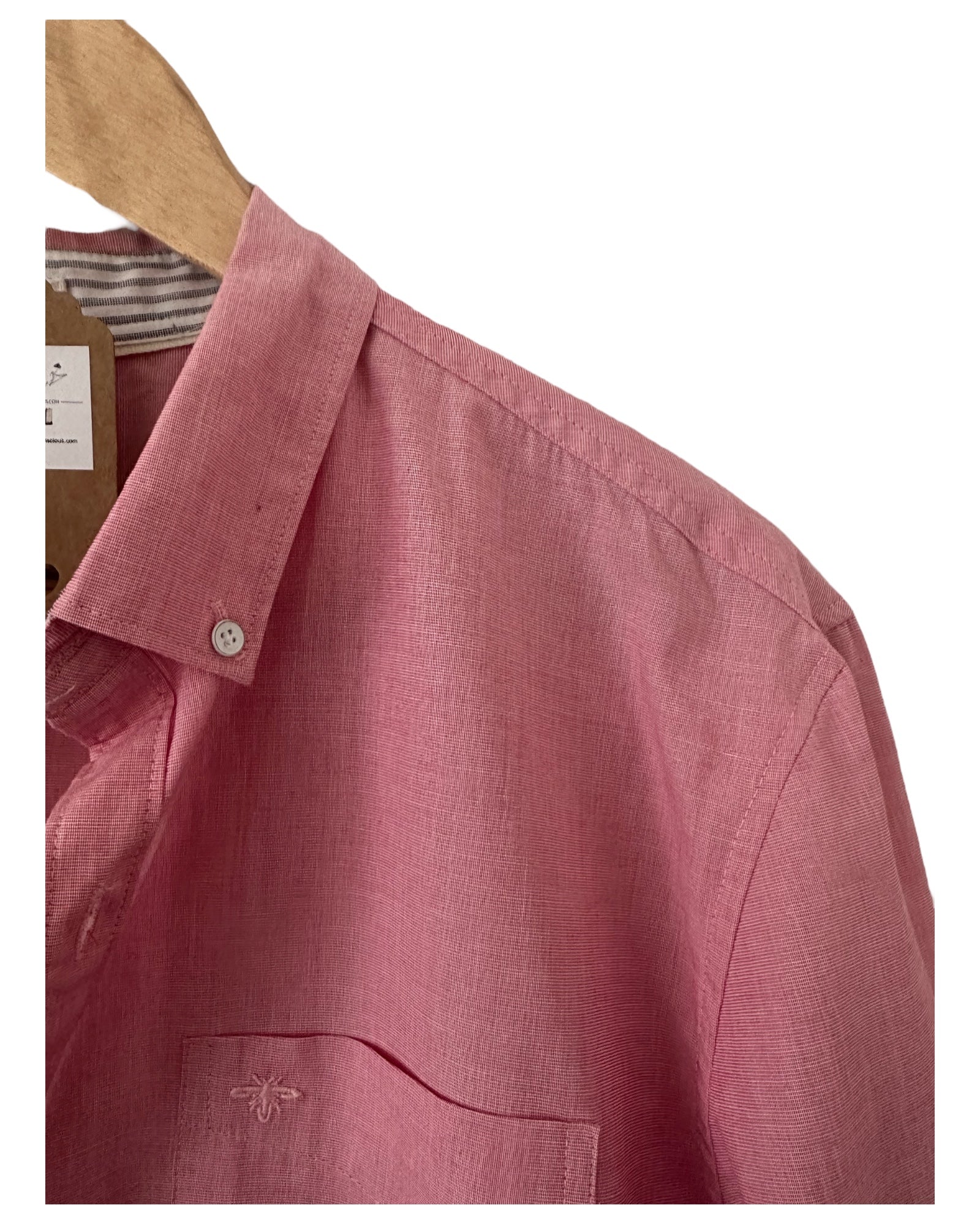 Preloved River Island Smart Pink Cotton Shirts, Men's size Large 