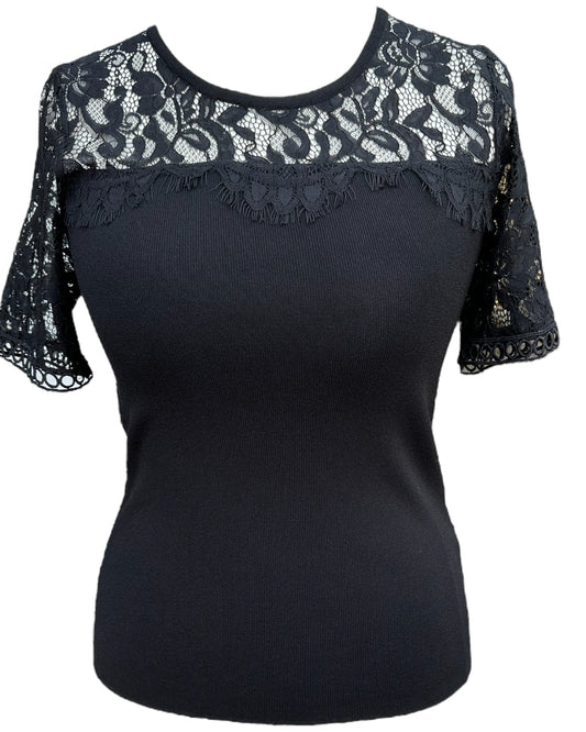 Black Lace Jumper