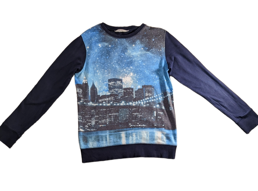 H&M City lights long sleeve top   Size 11-12 years 