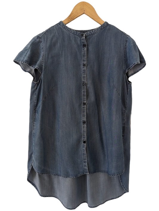 This Benetton Denim Look Cap Sleeve shirt 