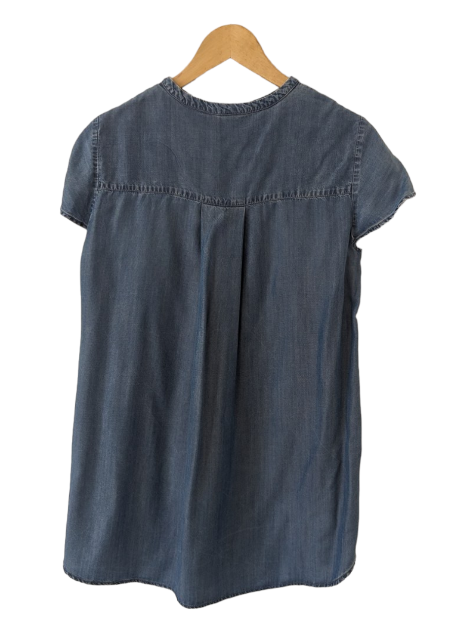 This Benetton Denim Look Cap Sleeve shirt 