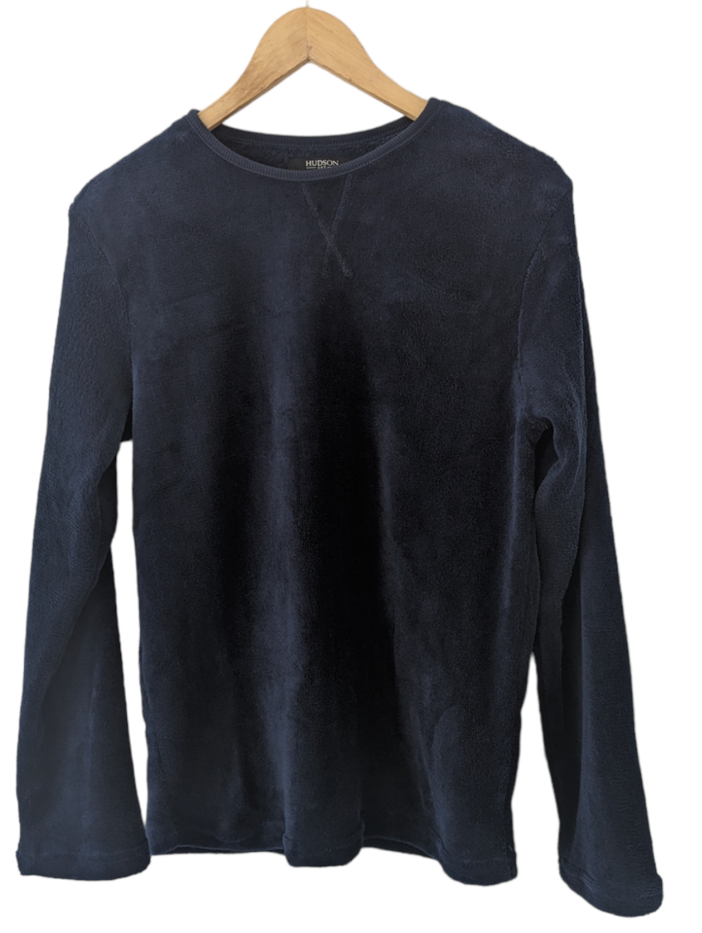 Preloved.  This navy sweater is perfect for any occasion. It's ultra soft, size 10, and made with quality materials. Look stylish and stay cosy in this classic navy design.